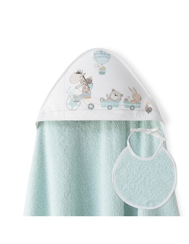 Bath Towel 1X1 Mt. Mod Jirafa-Bicicleta+Baby Bib