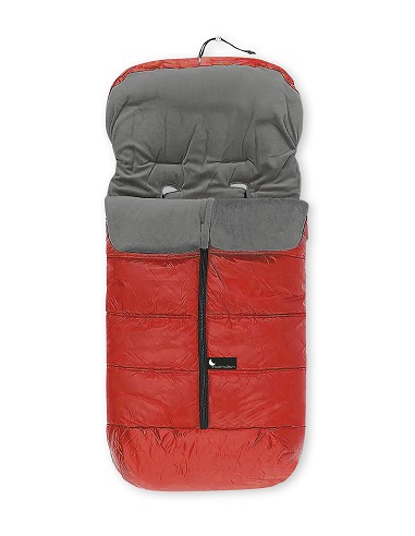 Universal Footmuff Watertight 46X105 Cms - Coral Fleece - Red