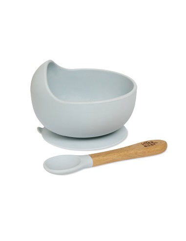 Bowl with suction cup + silicone spoon