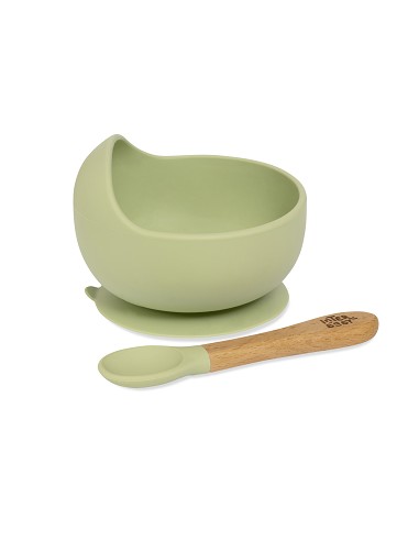 Bowl with suction cup + silicone spoon