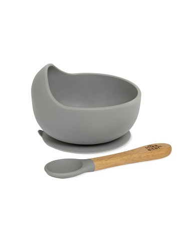 Bowl with suction cup + silicone spoon